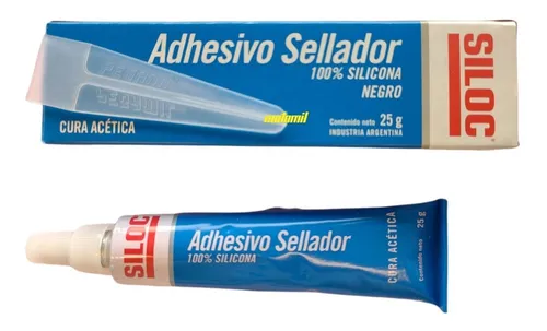 400035 Siloc Silic. 100% Negro 25g est C60